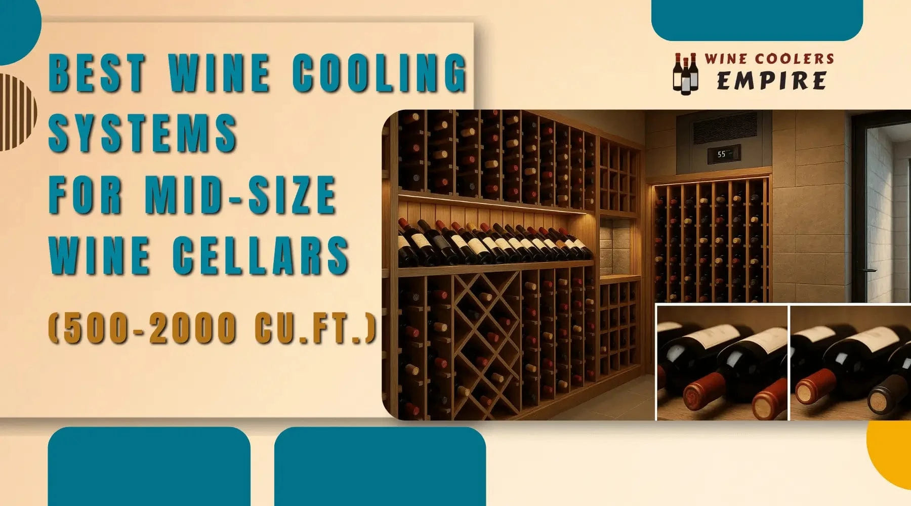 Best Wine Cooling Systems for Mid-Size Wine Cellars (500–2000 cu.ft.) | Wine Coolers Empire