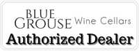 Blue Grouse Wine Cellars Authorized Dealer sign