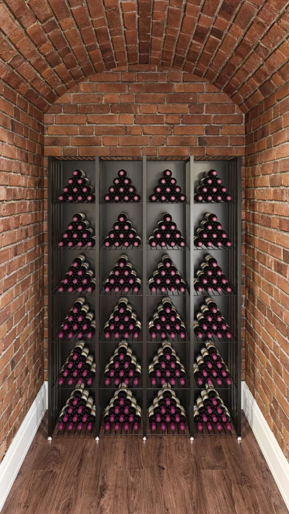 VintageView Case and Crate Bin 6, Freestanding 384 Bottles/3 Extensions Wine Bottle Storage CC2-BIN-T4-K