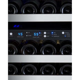 Allavino 121 Bottle  FlexCount II Tru-Vino Dual Zone Stainless Steel Left Hinge Wine Cooler VSWR121-2SL20 Wine Coolers VSWR121-2SL20 Wine Coolers Empire