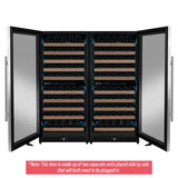 Allavino 238 Bottle 4-Zone Wine Refrigerator – Built-In Stainless Steel Wine Fridge Wine Coolers 2X-VSW11955D-2S Wine Coolers Empire