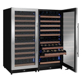 Allavino 238 Bottle 4-Zone Wine Refrigerator – Built-In Stainless Steel Wine Fridge Wine Coolers 2X-VSW11955D-2S Wine Coolers Empire