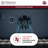 Allavino 238 Bottle 4-Zone Wine Refrigerator – Built-In Stainless Steel Wine Fridge Wine Coolers 2X-VSW11955D-2S Wine Coolers Empire