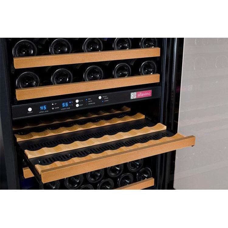 Allavino FlexCount 112 Bottle Three Zone Black Wine Fridge 3Z-VSWR5656-BWT Wine Coolers 3Z-VSWR5656-BWT Wine Coolers Empire