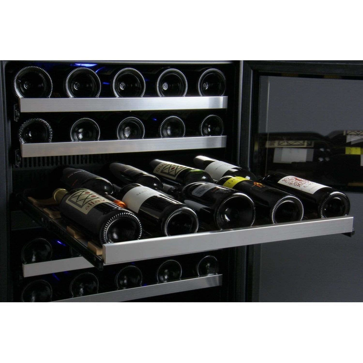 Allavino FlexCount 112 Bottle Three-Zone Wine Fridge 3Z-VSWR5656-SST Wine Coolers 3Z-VSWR5656-SST Wine Coolers Empire