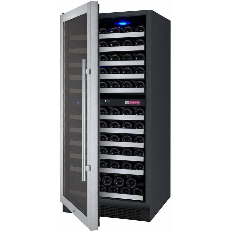 Allavino FlexCount 121 Bottle Dual Zone Left Hinge Wine Fridge VSWR121-2SSLN Wine Coolers VSWR121-2SSLN Wine Coolers Empire