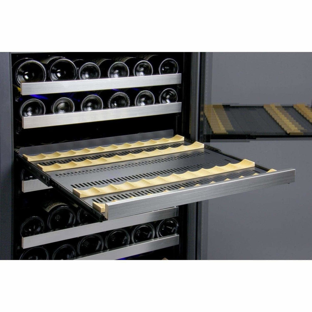 Allavino FlexCount 121 Bottle Two Zone Right Hinge Wine Fridge VSWR121-2SSRN Wine Coolers VSWR121-2SSRN Wine Coolers Empire
