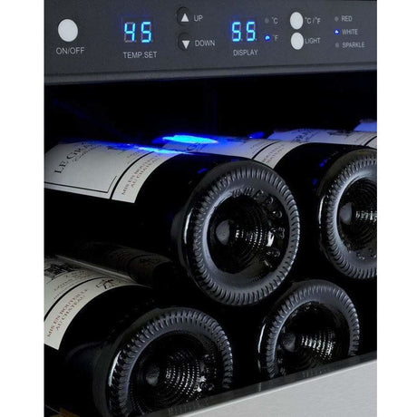 Allavino FlexCount 128 Bottle Single Zone Left Hinge Wine Fridge VSWR128-1SSLN Wine Coolers VSWR128-1SSLN Wine Coolers Empire