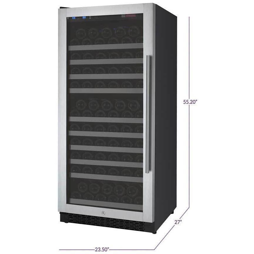 Allavino FlexCount 128 Bottle Single Zone Left Hinge Wine Fridge VSWR128-1SSLN Wine Coolers VSWR128-1SSLN Wine Coolers Empire