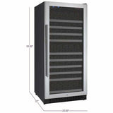 Allavino FlexCount 128 Bottle Single Zone Right Hinge Wine Fridge VSWR128-1SSRN Wine Coolers VSWR128-1SSRN Wine Coolers Empire