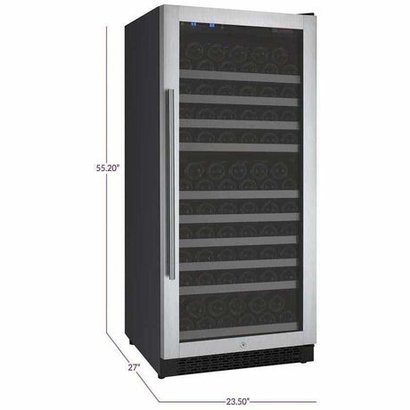Allavino FlexCount 128 Bottle Single Zone Right Hinge Wine Fridge VSWR128-1SSRN Wine Coolers VSWR128-1SSRN Wine Coolers Empire