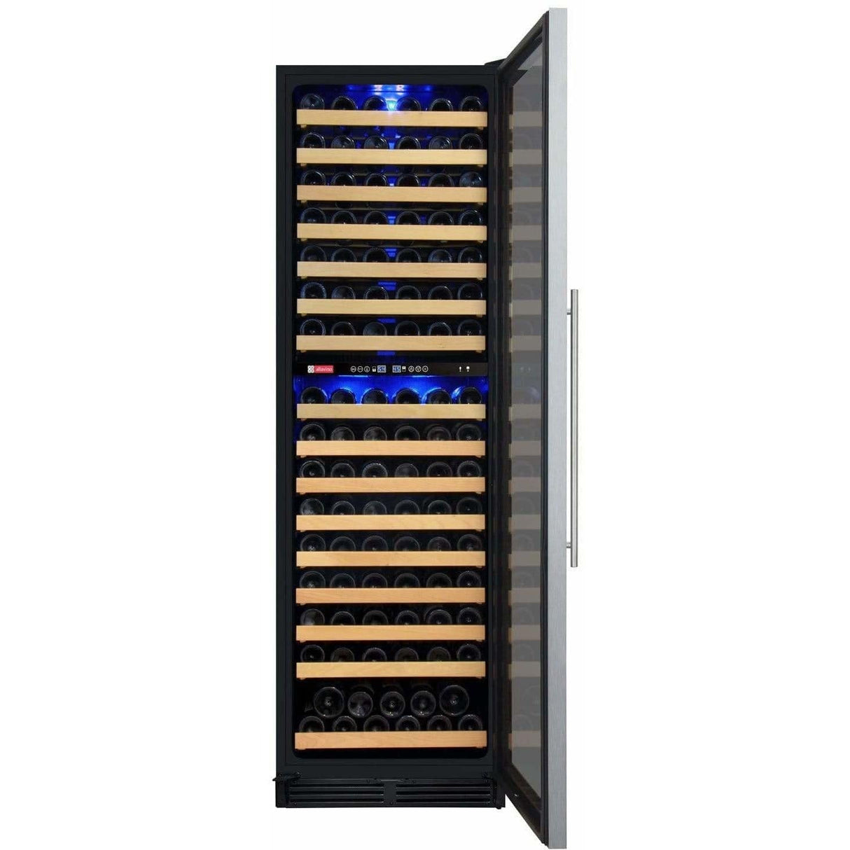 Allavino FlexCount 172 Bottle Dual Zone Stainless Steel Right Hinge Wine Fridge YHWR172-2SWRN Wine Coolers YHWR172-2SWRN Wine Coolers Empire