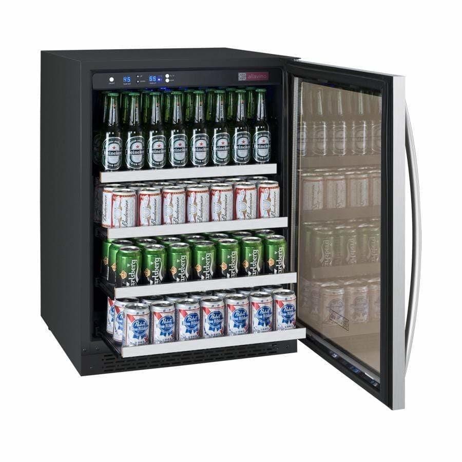 Allavino FlexCount 24" Wide Left Hinge Beverage Center VSBC24-SSLN Beverage Centers VSBC24-SSLN Wine Coolers Empire