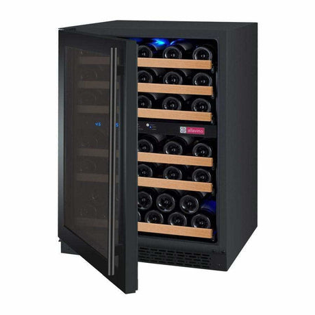 Allavino FlexCount 56 Bottle Dual Zone Black Left Hinge Wine Fridge VSWR56-2BWLN Wine Coolers VSWR56-2BWLN Wine Coolers Empire