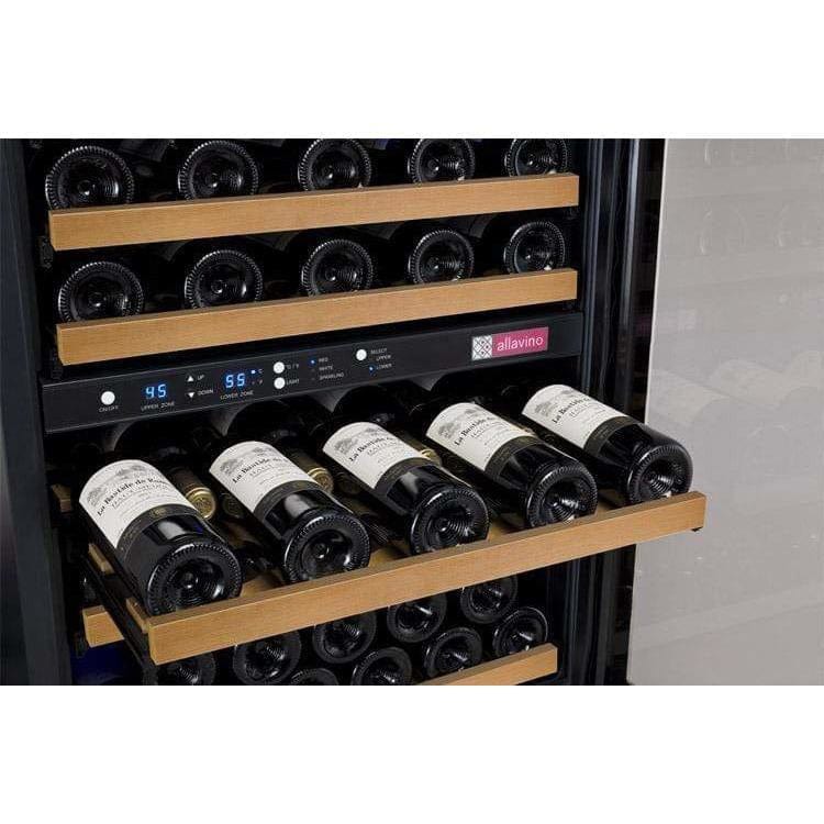 Allavino FlexCount 56 Bottle Dual Zone Black Left Hinge Wine Fridge VSWR56-2BWLN Wine Coolers VSWR56-2BWLN Wine Coolers Empire