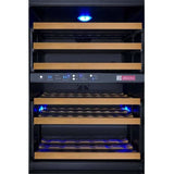 Allavino FlexCount 56 Bottle Dual Zone Black Left Hinge Wine Fridge VSWR56-2BWLN Wine Coolers VSWR56-2BWLN Wine Coolers Empire