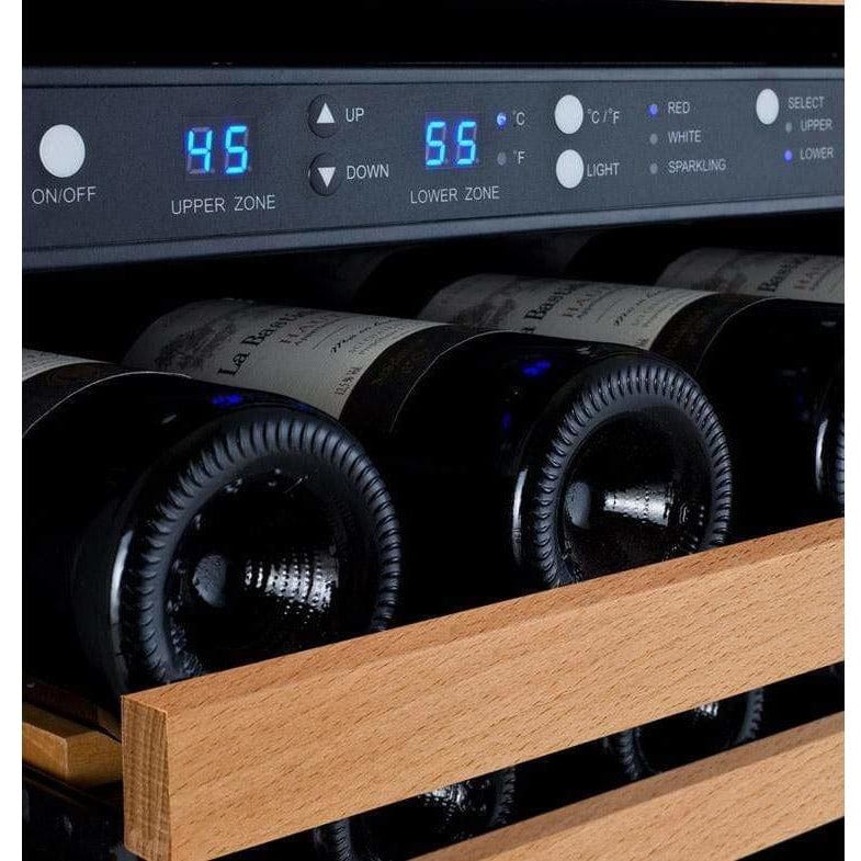 Allavino FlexCount 56 Bottle Dual Zone Black Left Hinge Wine Fridge VSWR56-2BWLN Wine Coolers VSWR56-2BWLN Wine Coolers Empire