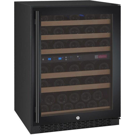 Allavino FlexCount 56 Bottle Dual Zone Black Right Hinge Wine Fridge VSWR56-2BWRN Wine Coolers VSWR56-2BWRN Wine Coolers Empire