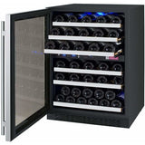 Allavino FlexCount 56 Bottle Dual Zone Stainless Steel Left Hinge Wine Fridge VSWR56-2SSLN Wine Coolers VSWR56-2SSLN Wine Coolers Empire