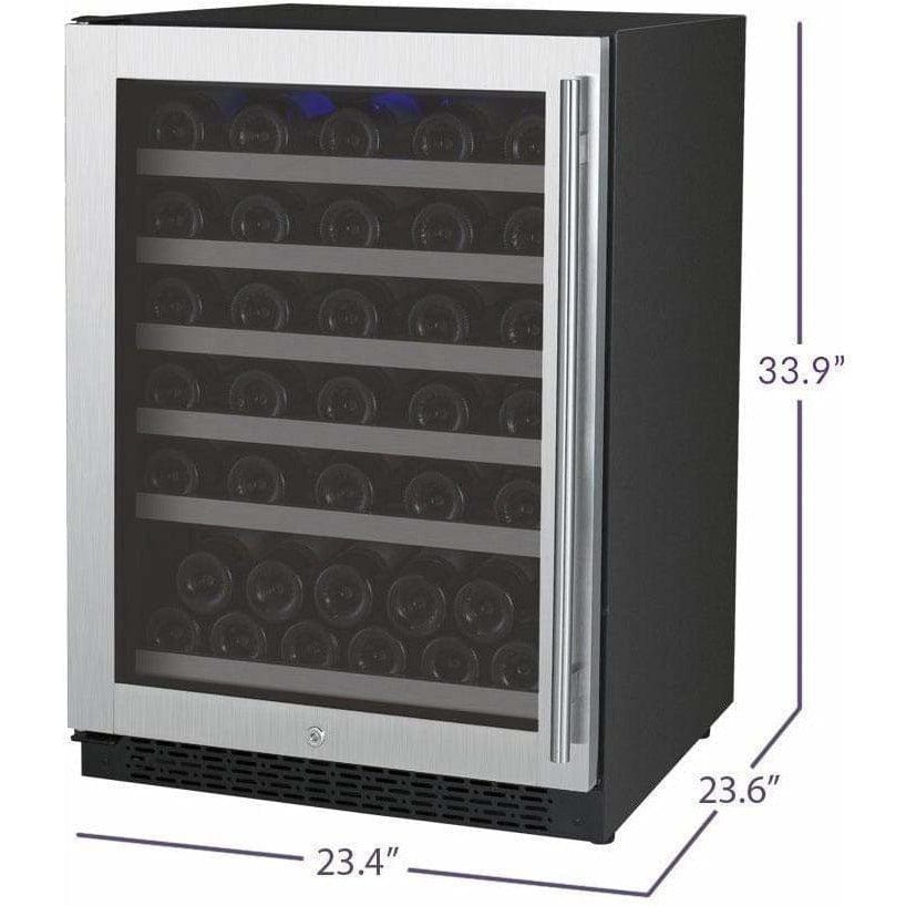 Allavino FlexCount 56 Bottle Left Hinge Wine Fridge VSWR56-1SSLN Wine Coolers VSWR56-1SSLN Wine Coolers Empire