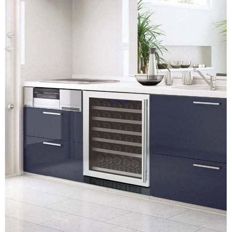Allavino FlexCount 56 Bottle Left Hinge Wine Fridge VSWR56-1SSLN Wine Coolers VSWR56-1SSLN Wine Coolers Empire