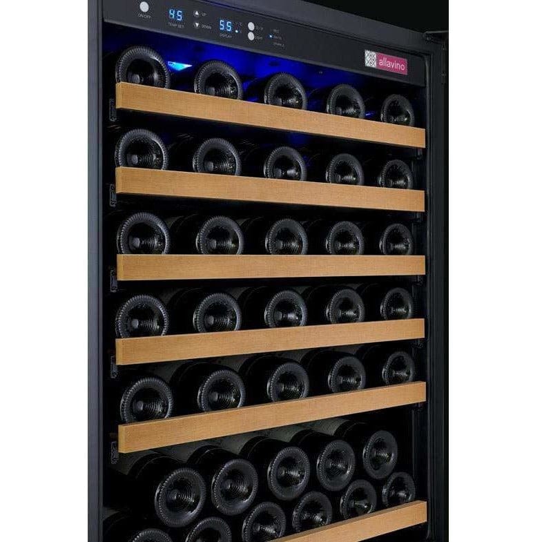 Allavino FlexCount 56 Bottle Single Zone Black Left Hinge Wine Fridge VSWR56-1BWLN Wine Coolers VSWR56-1BWLN Wine Coolers Empire