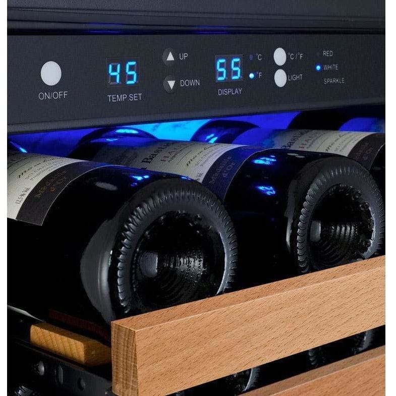 Allavino FlexCount 56 Bottle Single Zone Black Left Hinge Wine Fridge VSWR56-1BWLN Wine Coolers VSWR56-1BWLN Wine Coolers Empire