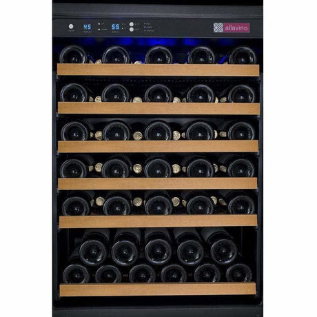 Allavino FlexCount 56 Bottle Single Zone Black Right Hinge Wine Fridge VSWR56-1BWRN Wine Coolers VSWR56-1BWRN Wine Coolers Empire