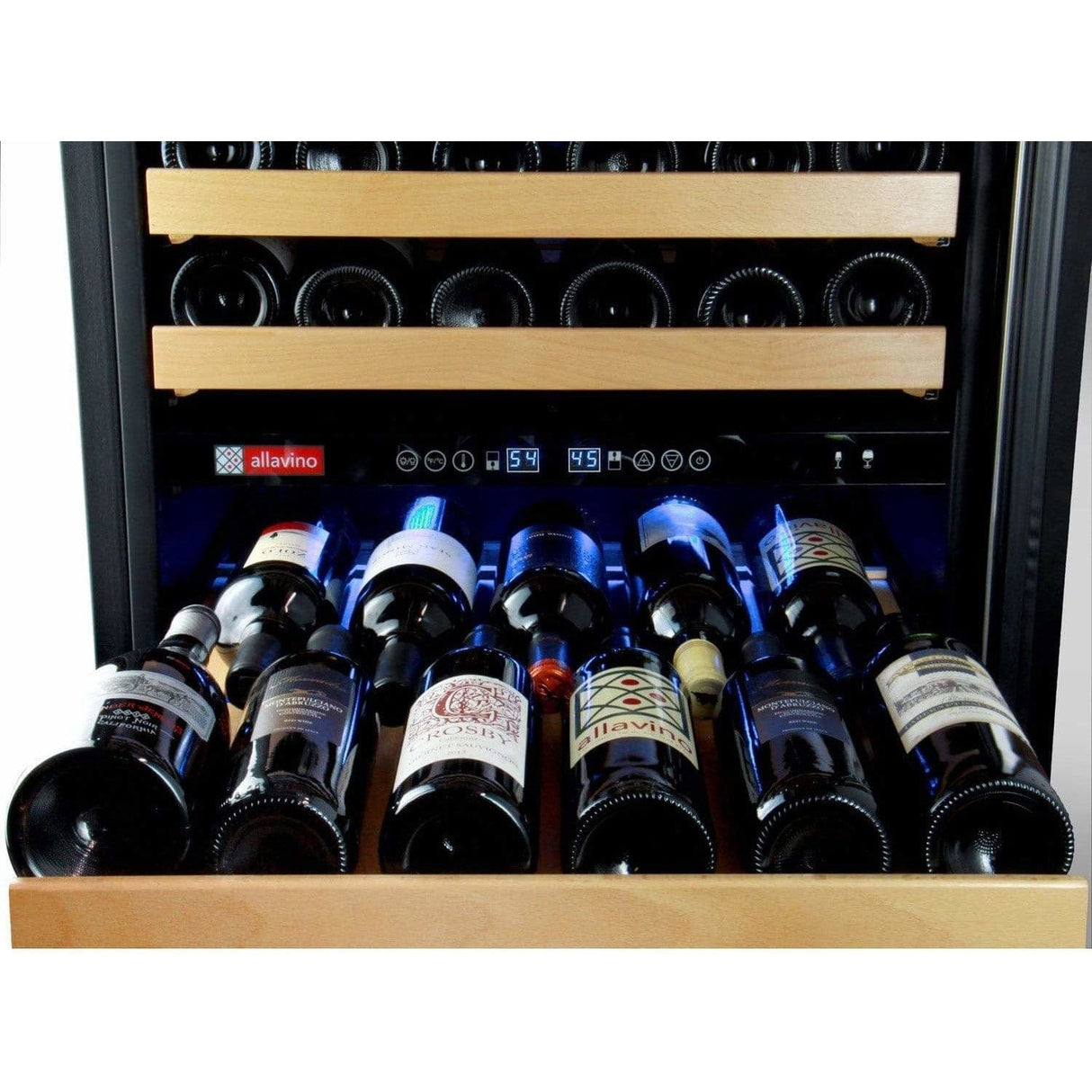 Allavino FlexCount Classic 172 Bottle Left Hinge Stainless Steel Door Wine Fridge YHWR172-2SWLN Wine Coolers YHWR172-2SWLN Wine Coolers Empire