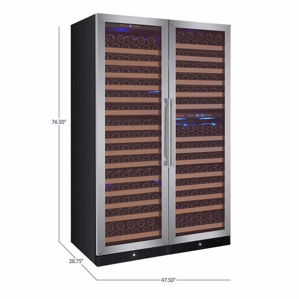 Allavino FlexCount Classic 346 Bottle Three Zone Wine Fridge 3Z-YHWR7274-SW Wine Coolers 3Z-YHWR7274-SW Wine Coolers Empire