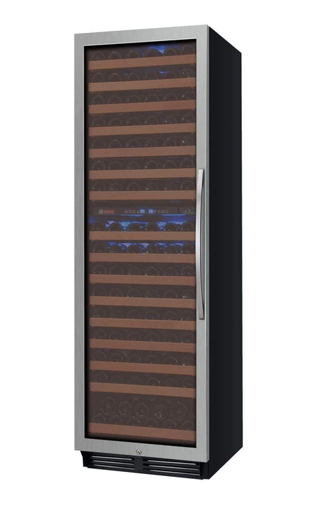 Allavino FlexCount Classic II Tru-Vino 172 Bottle Dual Zone Stainless Steel Left Hinge Wine Refrigerator YHWR172-2SL20 Wine Coolers YHWR172-2SL20 Wine Coolers Empire