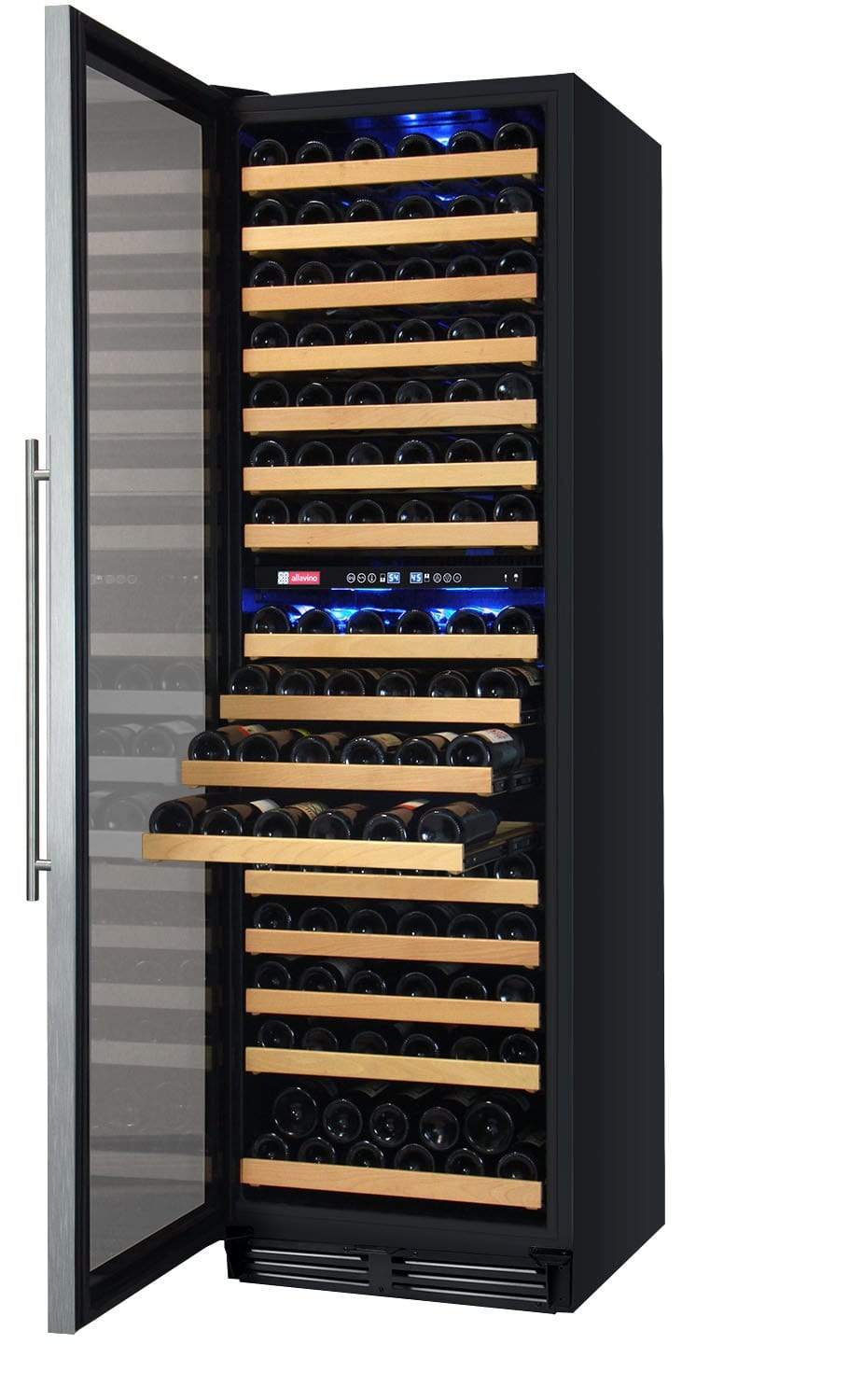 Allavino FlexCount Classic II Tru-Vino 172 Bottle Dual Zone Stainless Steel Left Hinge Wine Refrigerator YHWR172-2SL20 Wine Coolers YHWR172-2SL20 Wine Coolers Empire