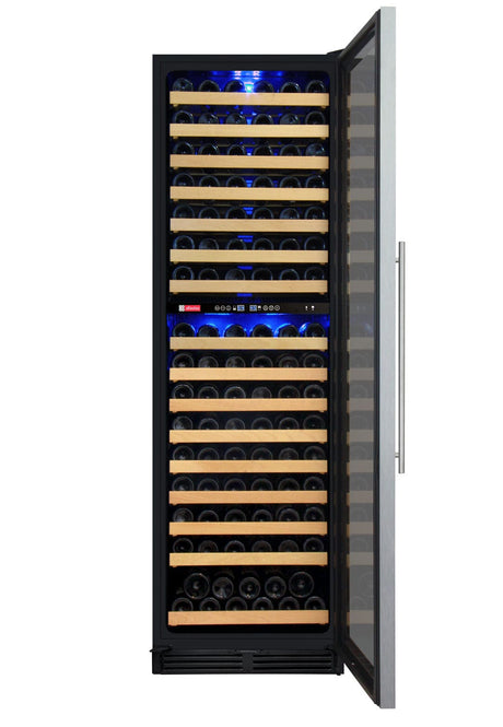 Allavino FlexCount Classic II Tru-Vino 172 Bottle Dual Zone Stainless Steel Right Hinge Wine Refrigerator YHWR172-2SR20 Wine Coolers YHWR172-2SR20 Wine Coolers Empire