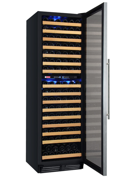 Allavino FlexCount Classic II Tru-Vino 172 Bottle Dual Zone Stainless Steel Right Hinge Wine Refrigerator YHWR172-2SR20 Wine Coolers YHWR172-2SR20 Wine Coolers Empire