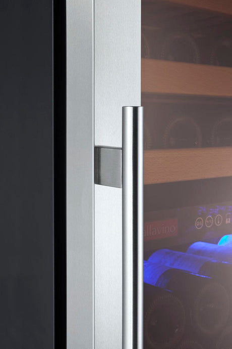 Allavino FlexCount Classic II Tru-Vino 172 Bottle Dual Zone Stainless Steel Right Hinge Wine Refrigerator YHWR172-2SR20 Wine Coolers YHWR172-2SR20 Wine Coolers Empire