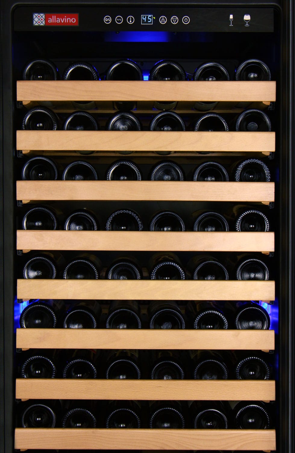 Allavino FlexCount Classic II Tru-Vino 174 Bottle Single Zone Stainless Steel Left Hinge Wine Fridge YHWR174-1SL20 Wine Coolers YHWR174-1SL20 Wine Coolers Empire