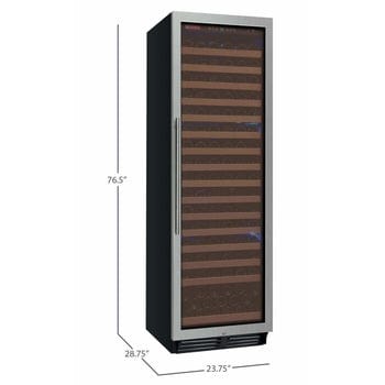 Allavino FlexCount Classic II Tru-Vino 174 Bottle Single Zone Stainless Steel Right Hinge Wine Fridge YHWR174-1SR20 Wine Coolers YHWR174-1SR20 Wine Coolers Empire