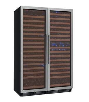 Allavino FlexCount Classic II Tru-Vino 346 Bottle Three Zone Stainless Steel Wine Cooler 3Z-YHWR7274-S20 Wine Coolers 3Z-YHWR7274-S20 Wine Coolers Empire