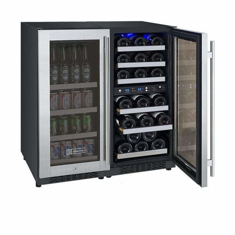 Allavino FlexCount Dual Zone Wine and Beverage Fridge 3Z-VSWB15-3SST Wine/Beverage Coolers Combo 3Z-VSWB15-3SST Wine Coolers Empire