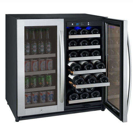 Allavino FlexCount Dual Zone Wine Fridge/Beverage Center VSWB30-2SSFN Wine/Beverage Coolers Combo VSWB30-2SSFN Wine Coolers Empire