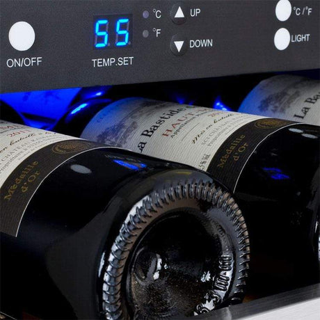 Allavino FlexCount II Tru-Vino 1.0 Amps 30 Bottle/88 Can Dual Zone Beverage/Wine Fridge VSWB30-2SF20 Wine/Beverage Coolers Combo VSWB30-2SF20 Wine Coolers Empire