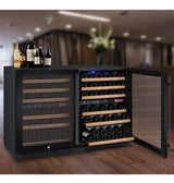 Allavino FlexCount II Tru-Vino 112 Bottle Dual Zone Black Wine Fridge 2X-VSWR56-1B20 Wine Coolers 2X-VSWR56-1B20 Wine Coolers Empire