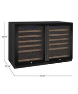 Allavino FlexCount II Tru-Vino 112 Bottle Dual Zone Black Wine Fridge 2X-VSWR56-1B20 Wine Coolers 2X-VSWR56-1B20 Wine Coolers Empire