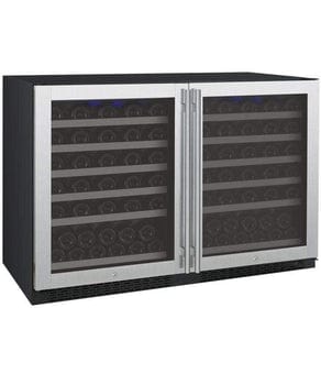 Allavino FlexCount II Tru-Vino 112 Bottle Dual Zone Stainless Steel Wine Fridge 2X-VSWR56-1S20 Wine Coolers 2X-VSWR56-1S20 Wine Coolers Empire