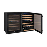 Allavino FlexCount II Tru-Vino 112 Bottle Four Zone Black Wine Fridge 2X-VSWR56-2B20 Wine Coolers 2X-VSWR56-2B20 Wine Coolers Empire