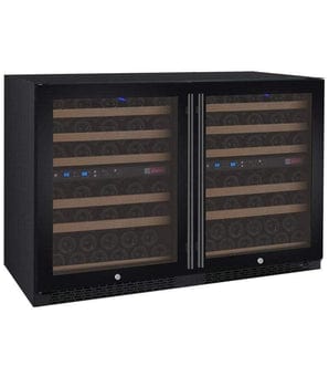 Allavino FlexCount II Tru-Vino 112 Bottle Four Zone Black Wine Fridge 2X-VSWR56-2B20 Wine Coolers 2X-VSWR56-2B20 Wine Coolers Empire