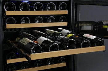 Allavino FlexCount II Tru-Vino 112 Bottle Four Zone Black Wine Fridge 2X-VSWR56-2B20 Wine Coolers 2X-VSWR56-2B20 Wine Coolers Empire