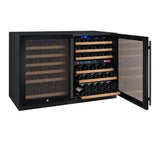 Allavino FlexCount II Tru-Vino 112 Bottle Three Zone Black Wine Refrigerator 3Z-VSWR5656-B20 Wine Coolers 3Z-VSWR5656-B20 Wine Coolers Empire