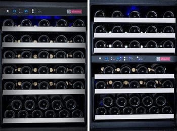 Allavino FlexCount II Tru-Vino 112 Bottle Three Zone Stainless Steel Wine Refrigerator 3Z-VSWR5656-S20 Wine Coolers 3Z-VSWR5656-S20 Wine Coolers Empire