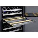 Allavino FlexCount II Tru-Vino 121 Bottle Dual Zone Stainless Steel Right Hinge Wine Fridge VSWR121-2SR20 Wine Coolers VSWR121-2SR20 Wine Coolers Empire